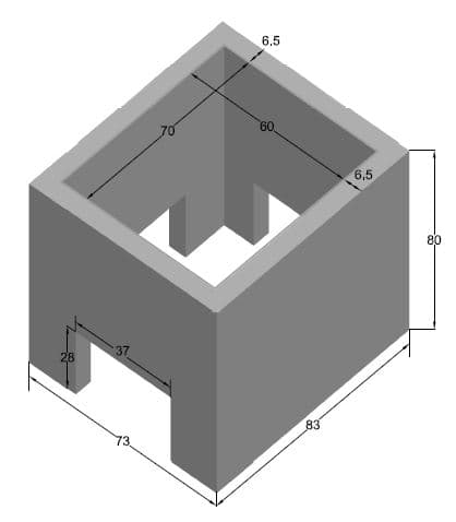 Arqueta A1 Recta 60x70x80