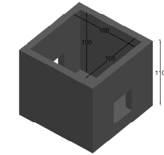 Arqueta con Fondo/sin Fondo 100x100x100