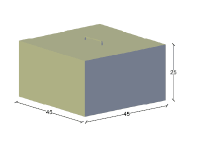 Lastre 45x45x25