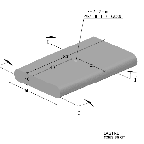 Lastre Liso 50x80x10