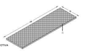 Peldaño 100x30x2