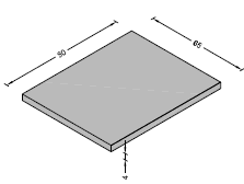 Placa Nicho 65x80x4