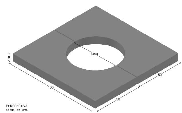 Alcorque Liso 100x100x50