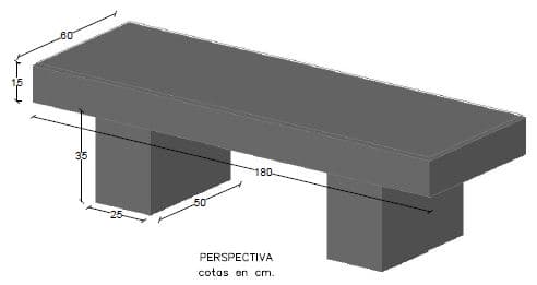 Banco de HA 50x60x180