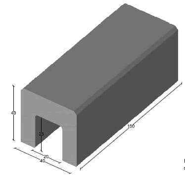 Banco de HM 40x40x100