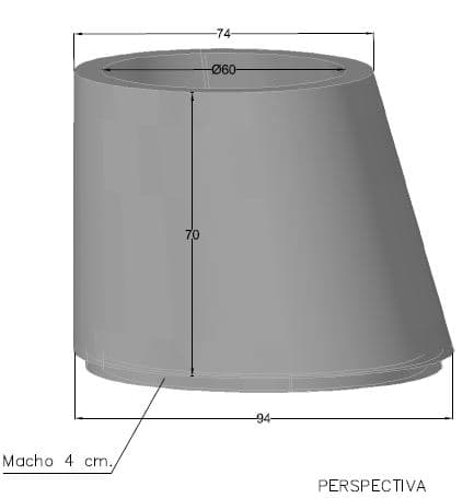 Cono Asimétrico 80x60x70