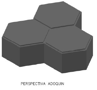 Adoquín Colmena 20x20x6