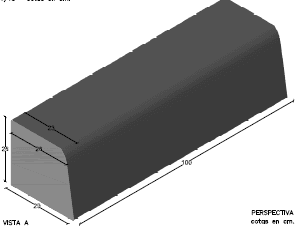 Bordillo Monocapa 100x29x26x23