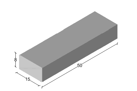 Bordillo Monocapa 50x15x8