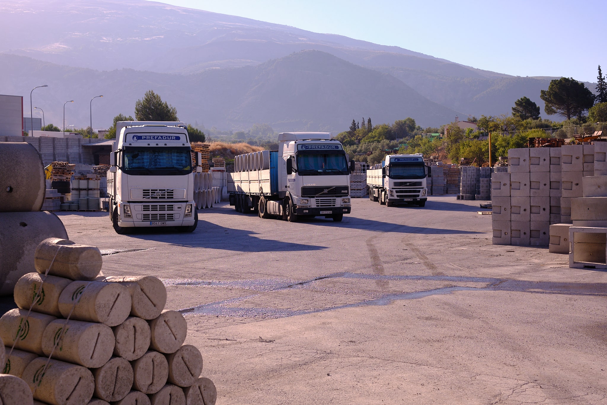 Transporte propio de Prefadur en obra
